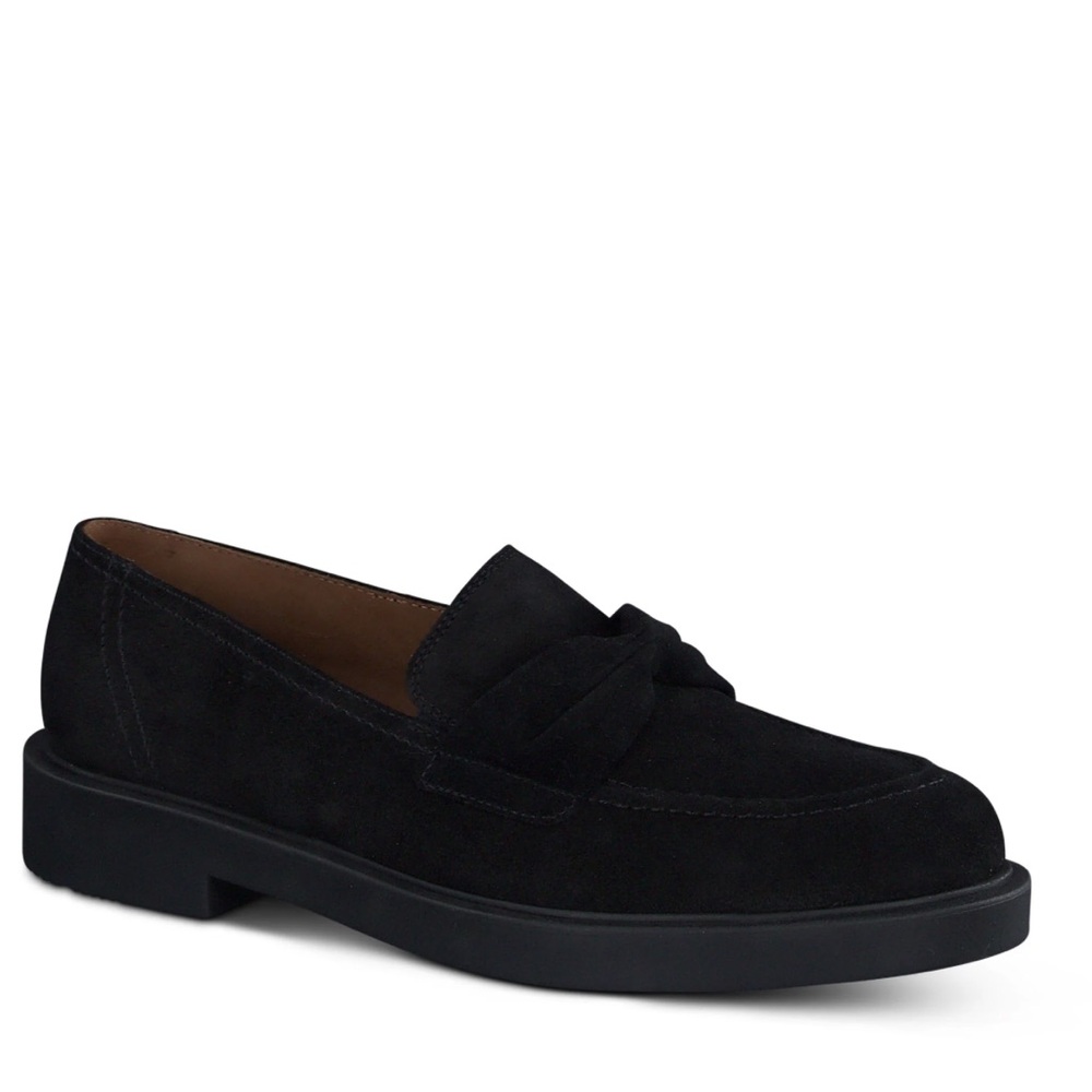 Paul Green Sadie Women’s Loafer in Black Suede‎ NEW 6